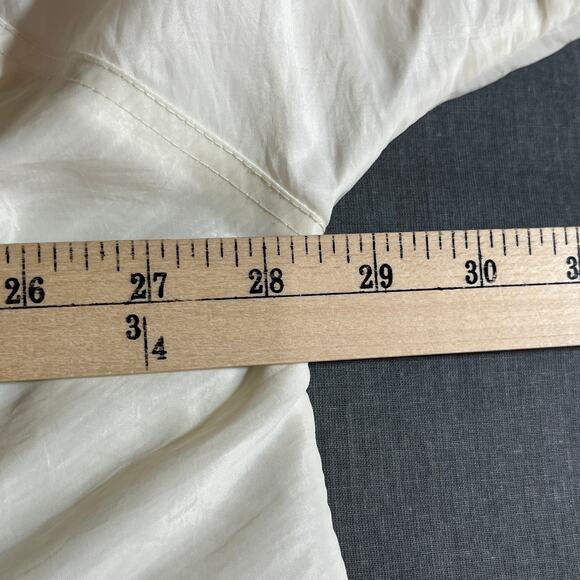 Vintage Current Seen Windbreaker Jacket Womens 3X White Floral Cottagecore - Picture 11 of 11